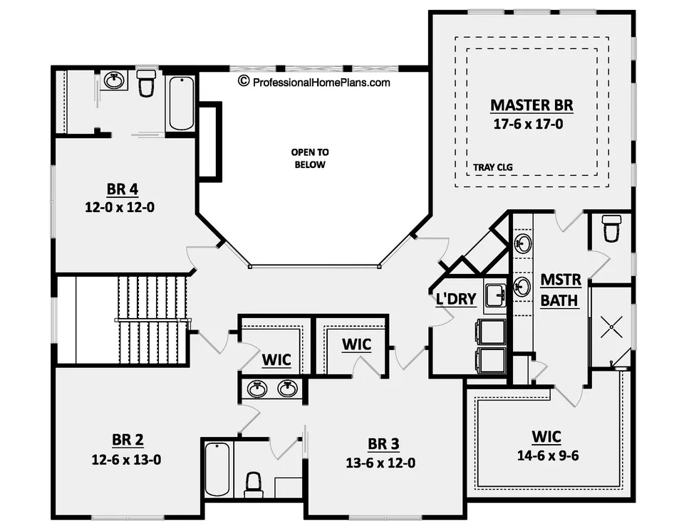 The Leafy Nook second level floor plan